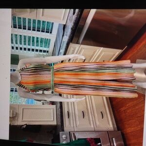 Anthropologie blank Londo Vibrant Striped Jumpsuit size L New